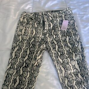 WILD FABLE Women’s 10 Snake Skin Print High Rise Skinny Jeans y2k